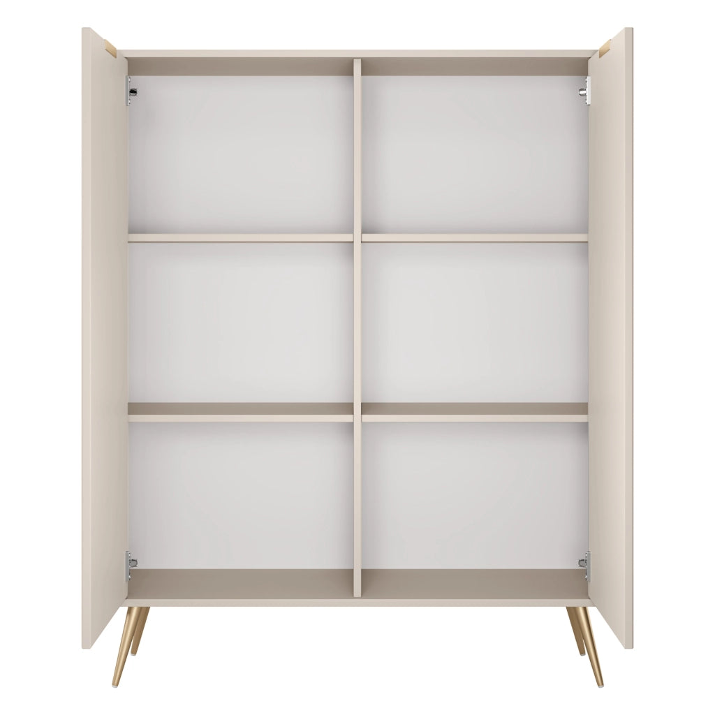 Madia Nerrio, Credenza 4 Ripiani, 113x38x134h cm Beige