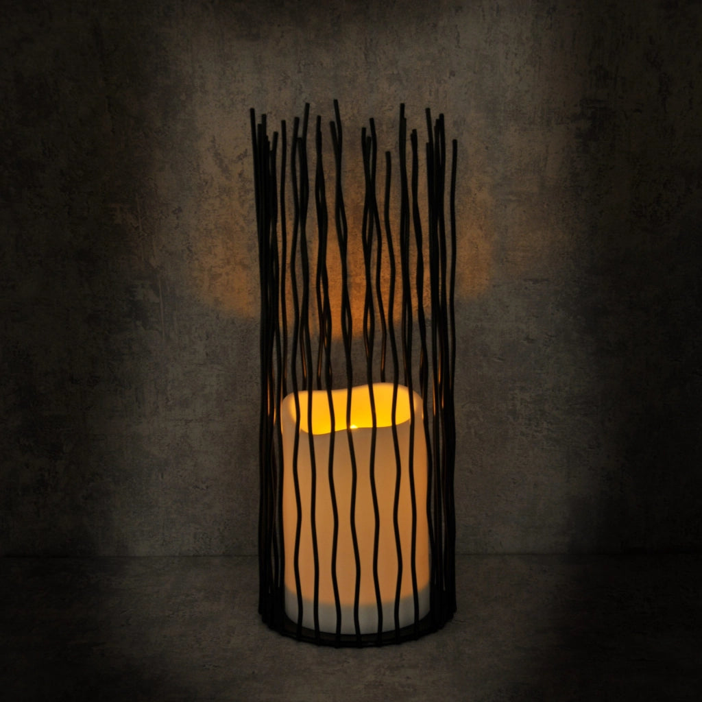 Lampada LED decorativa NYBORG 35cm nera IP44 Polux