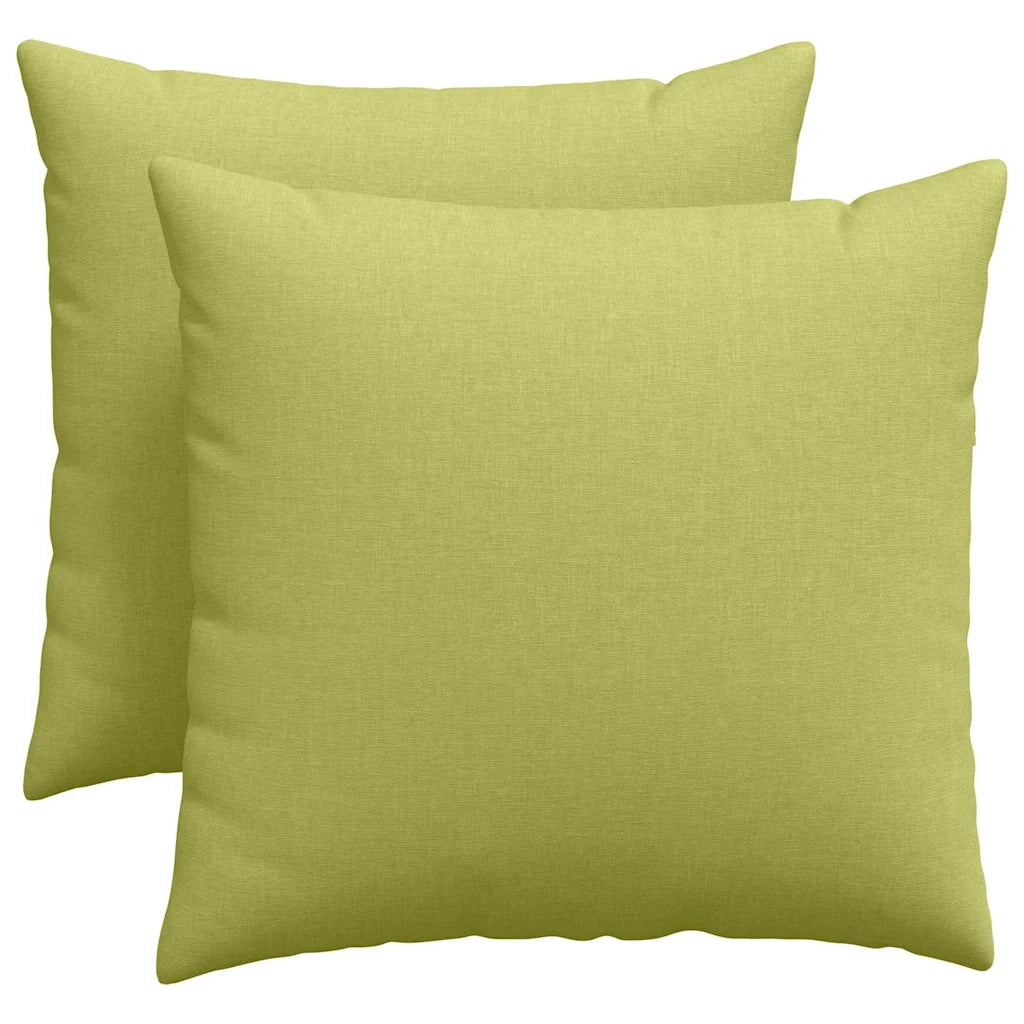 Cuscini da Divano 2 pcs Verde chiaro 50 x 50 cm Tessuto 42013964