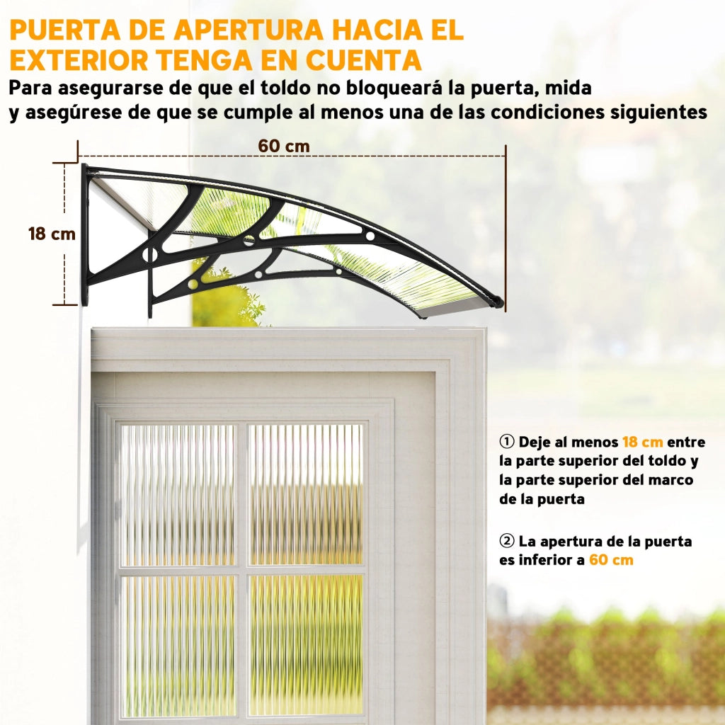 Registraporta in policarbonato e alluminio ¨C Minimal ¨C 110x60 cm