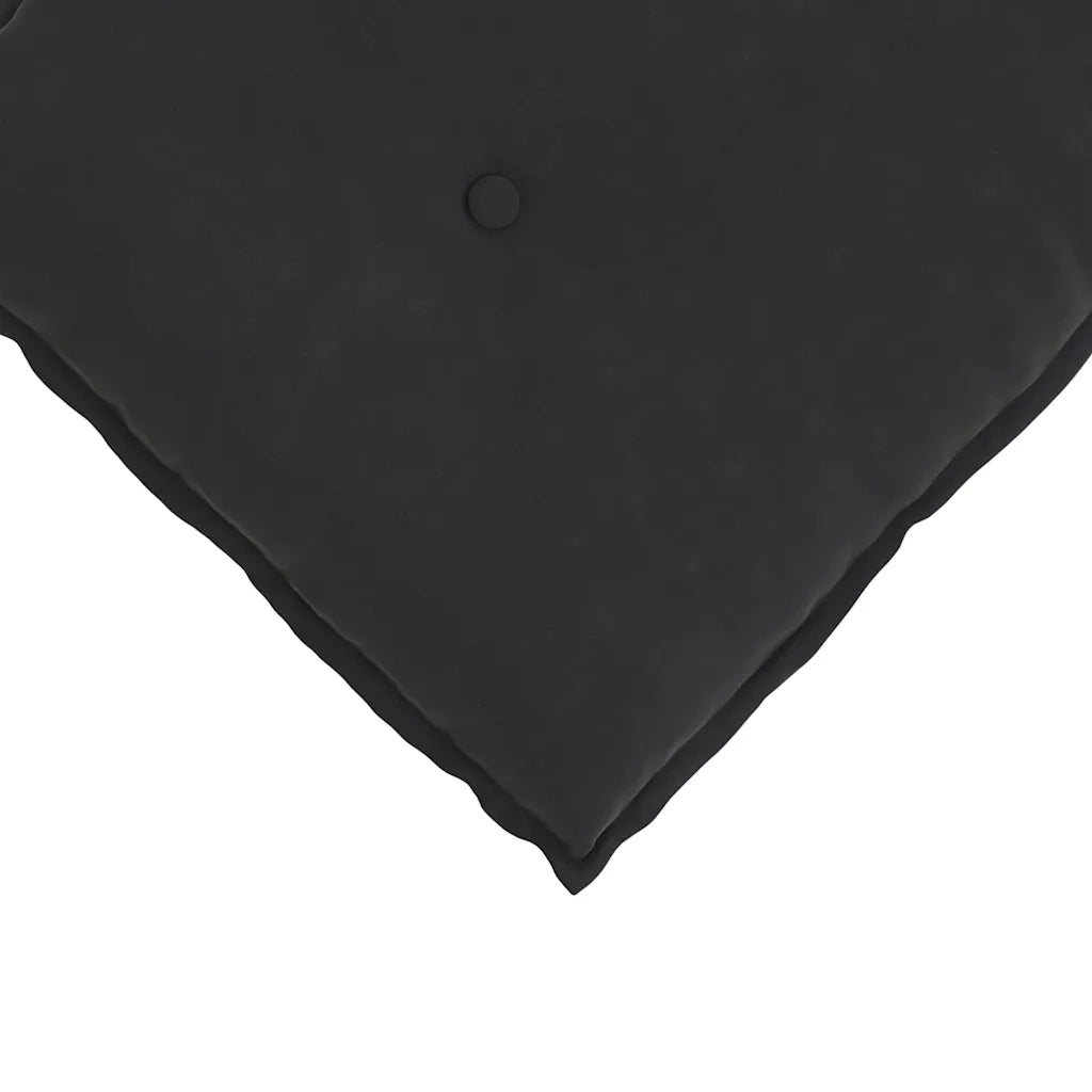 Cuscino per Schiena Nero 80 x 50 cm Tessuto in Cords 42014724