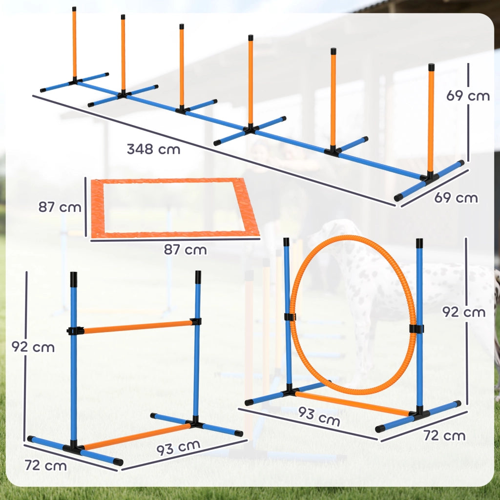 Set Agility per Cani 7 Pezzi ¨C Minimal ¨C Grigio