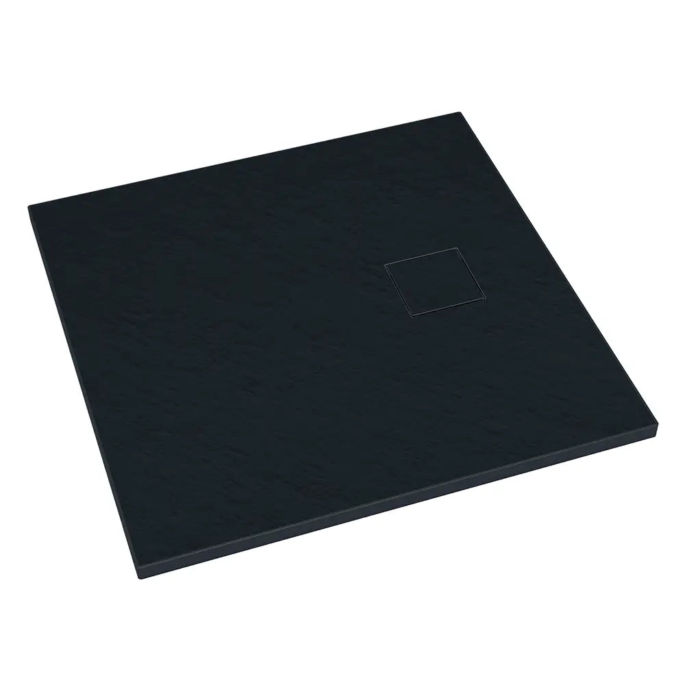 Piatto doccia 90x90 cm colore nero effetto pietra | Samos