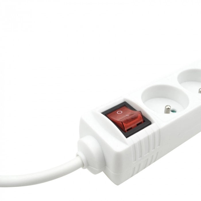 Ciabatta elettrica 5 prese 5m con interruttore Ecolight