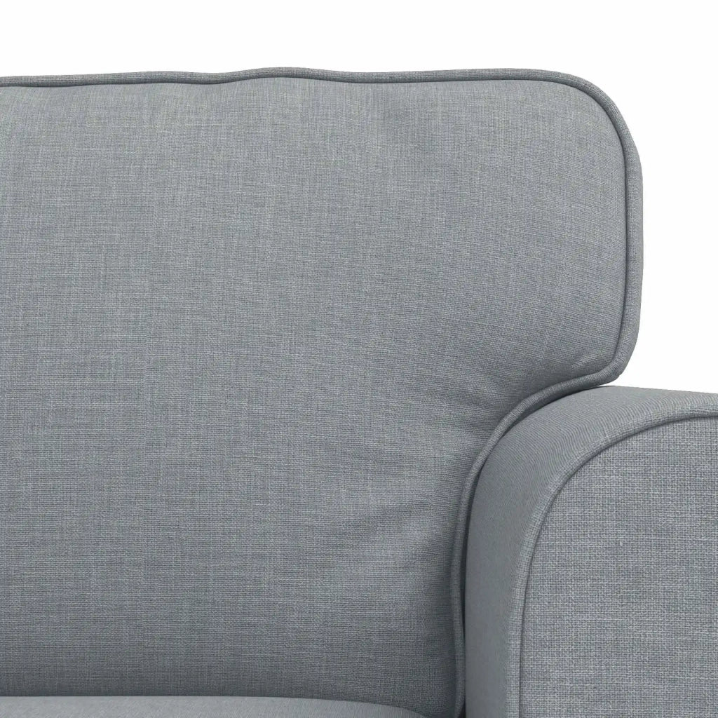 Set di divani 2 pcs Grigio chiaro 245 x 82 x 80 cm Tessuto 3407618