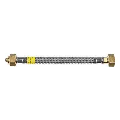 FLESSIBILE PER GAS TRECCIA INOX SICURGAS NG DN8- 1000 mm- PARIG- pezzi 1