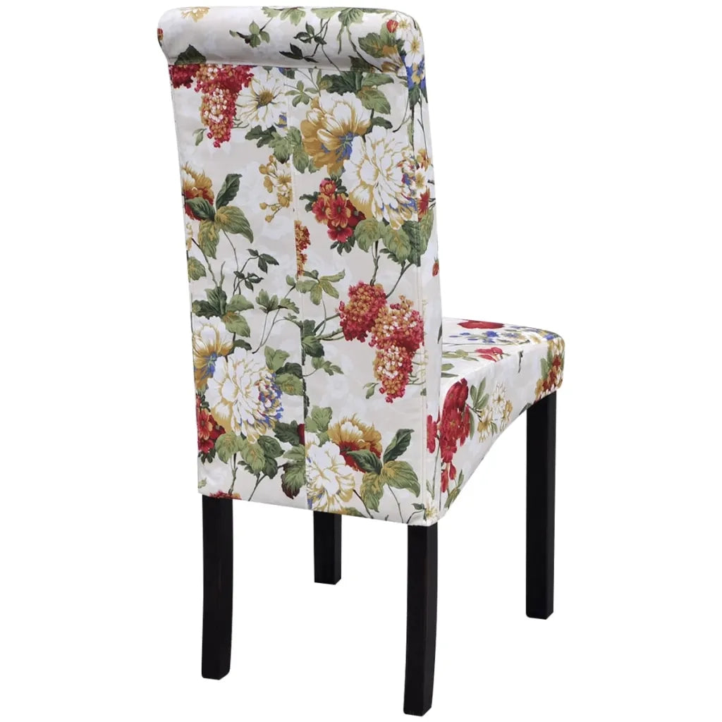 Sedie da Pranzo 2 pz Multicolori in Tessuto 242398