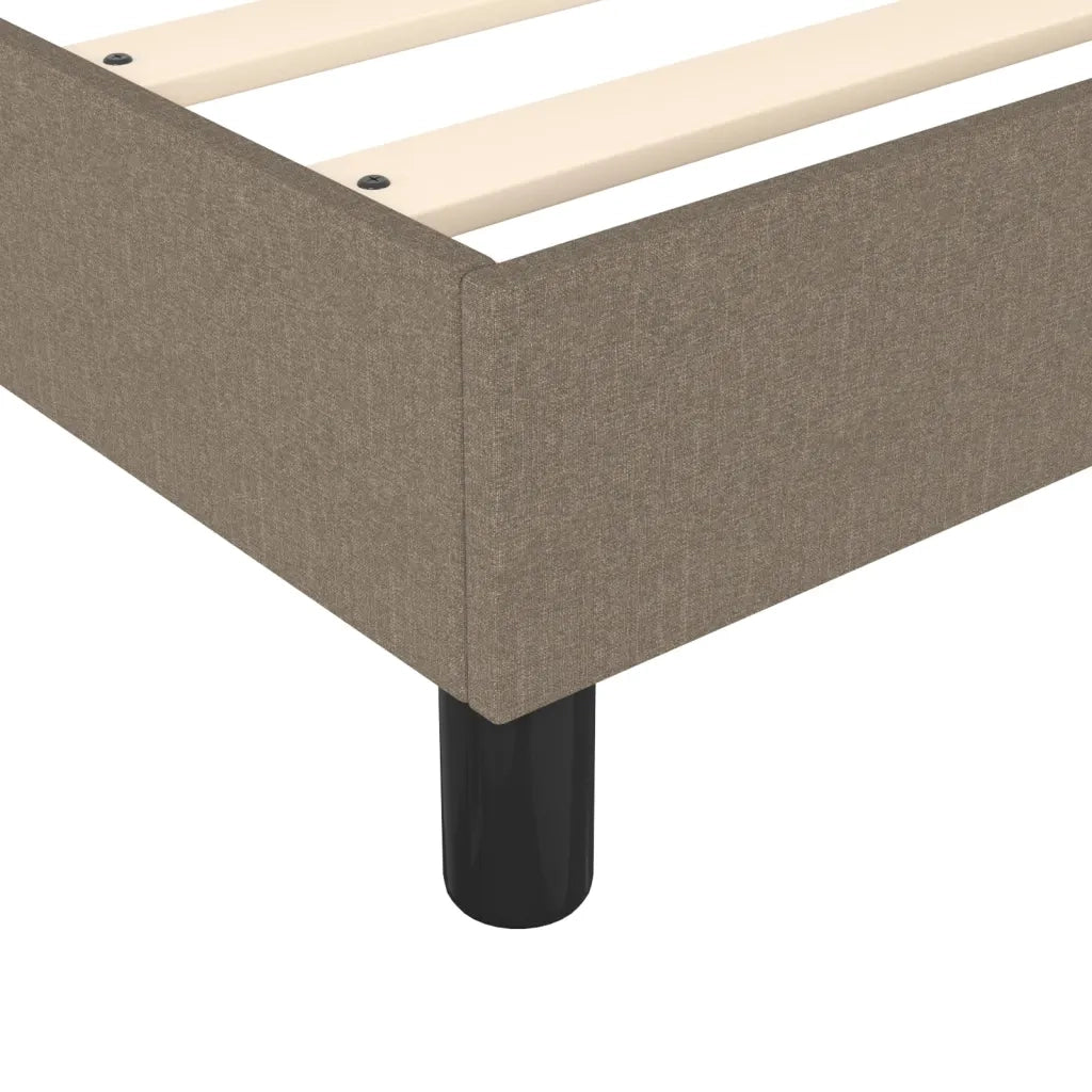 Struttura Letto a Rete a Molle Tortora 200x200 cm in Tessuto 3120544