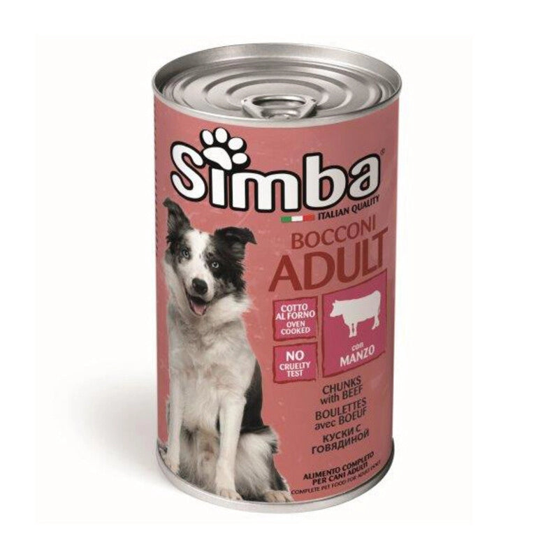 CIBO CANE MONGE SIMBA 1230 G BOCCONC VITELLO