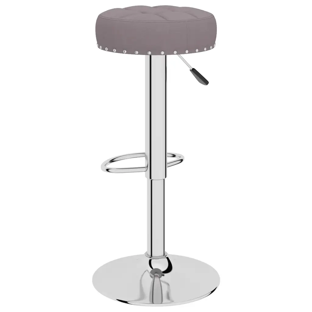 Sgabelli da Bar 2 pz Tortora in Tessuto 332980