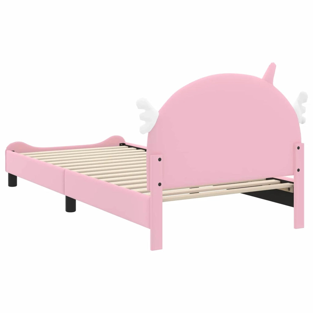 Struttura letto bambini con testata-Giroletto per bambini Rosa 90 x 200 cm PU 561000