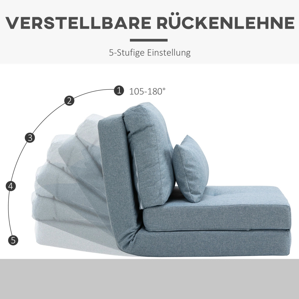 Letto a castello con materasso ¨C Minimal ¨C 60x80x56 cm, blu