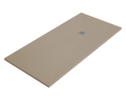 Piatto doccia ARDESIA 80x130 cm Cuoio griglia in acciaio