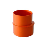 Aumento in pvc - bicchiere su ø minore : Colore - Arancio, Diametro - 82x100