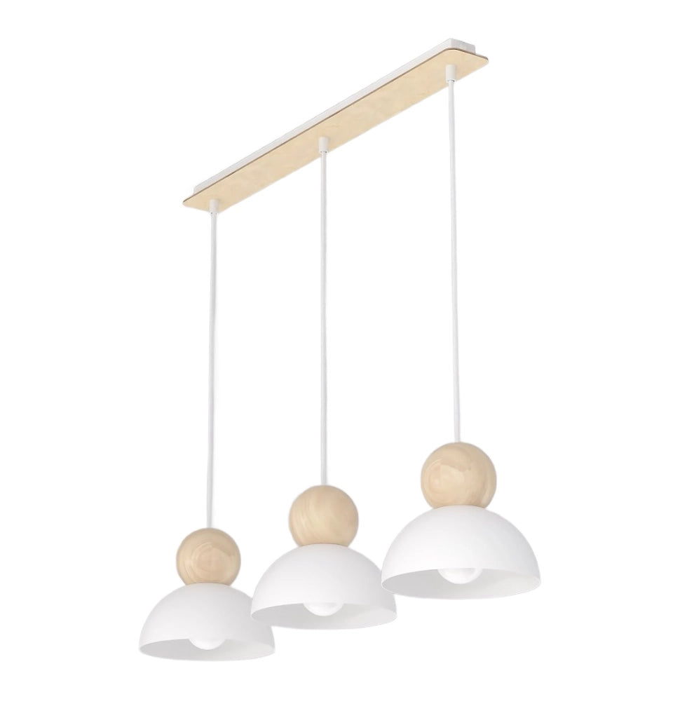 Lampada da soffitto KAKI 3xE27 bianco-beige Emibig