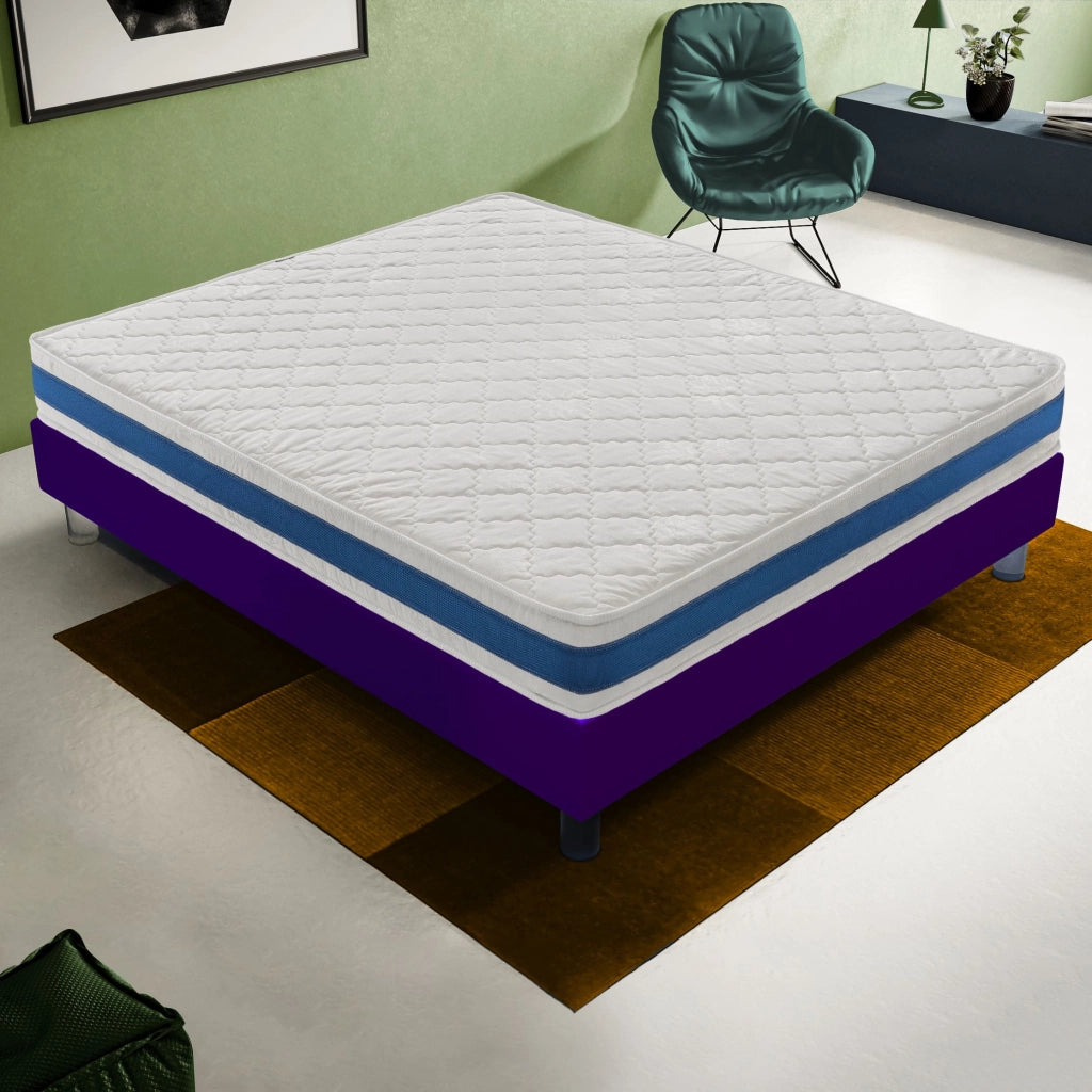Materasso Matrimoniale 160x190 in Waterfoam - Ortopedico - reversibile - 11 zone di comfort  H4
