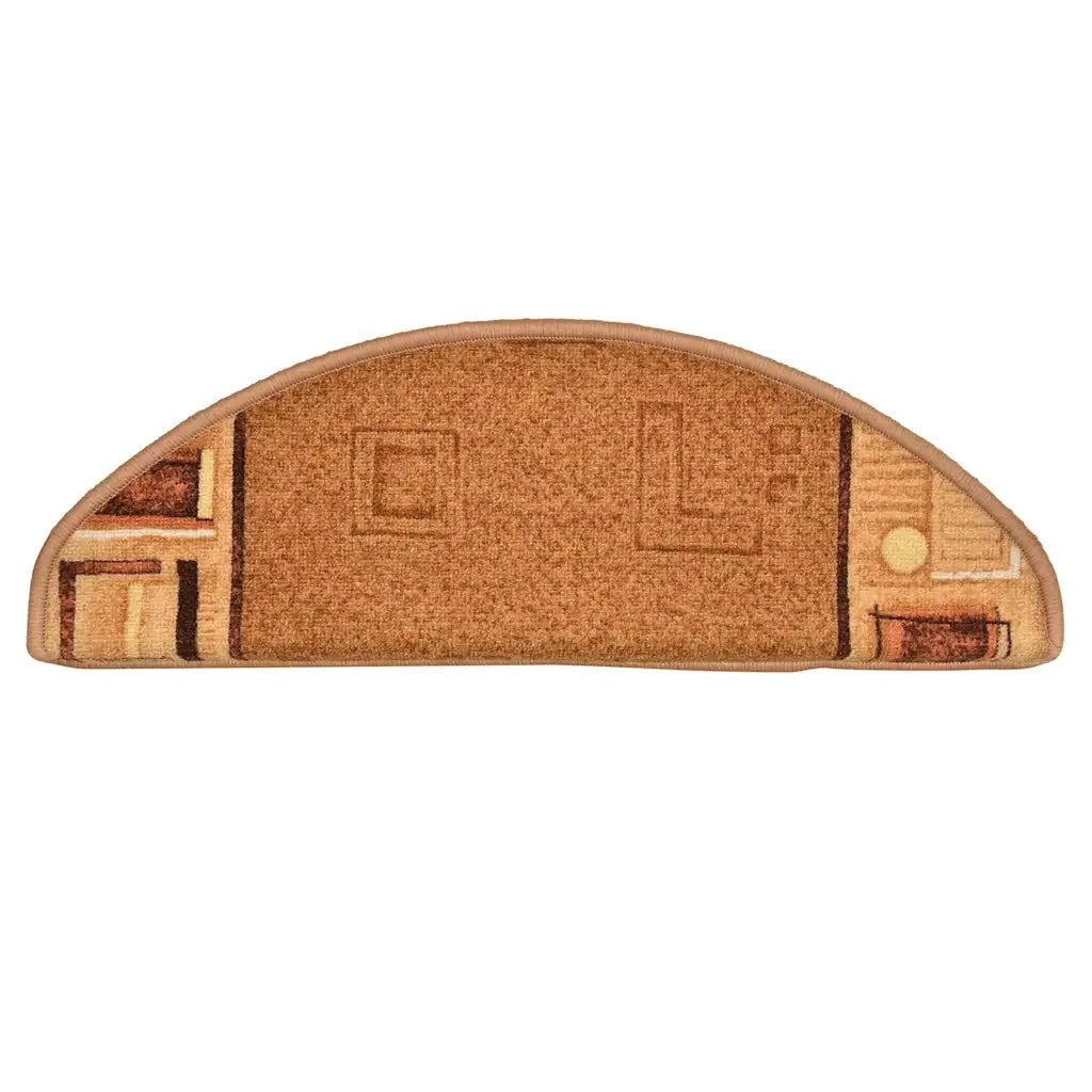 Tappetini per Scale Autoadesivi 5 pz 65x21x4 cm Beige 149832