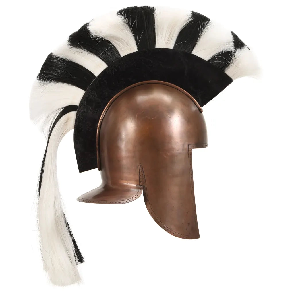 Elmo da Guerriero Greco Antico per LARP in Acciaio Rame cod mxl 61274