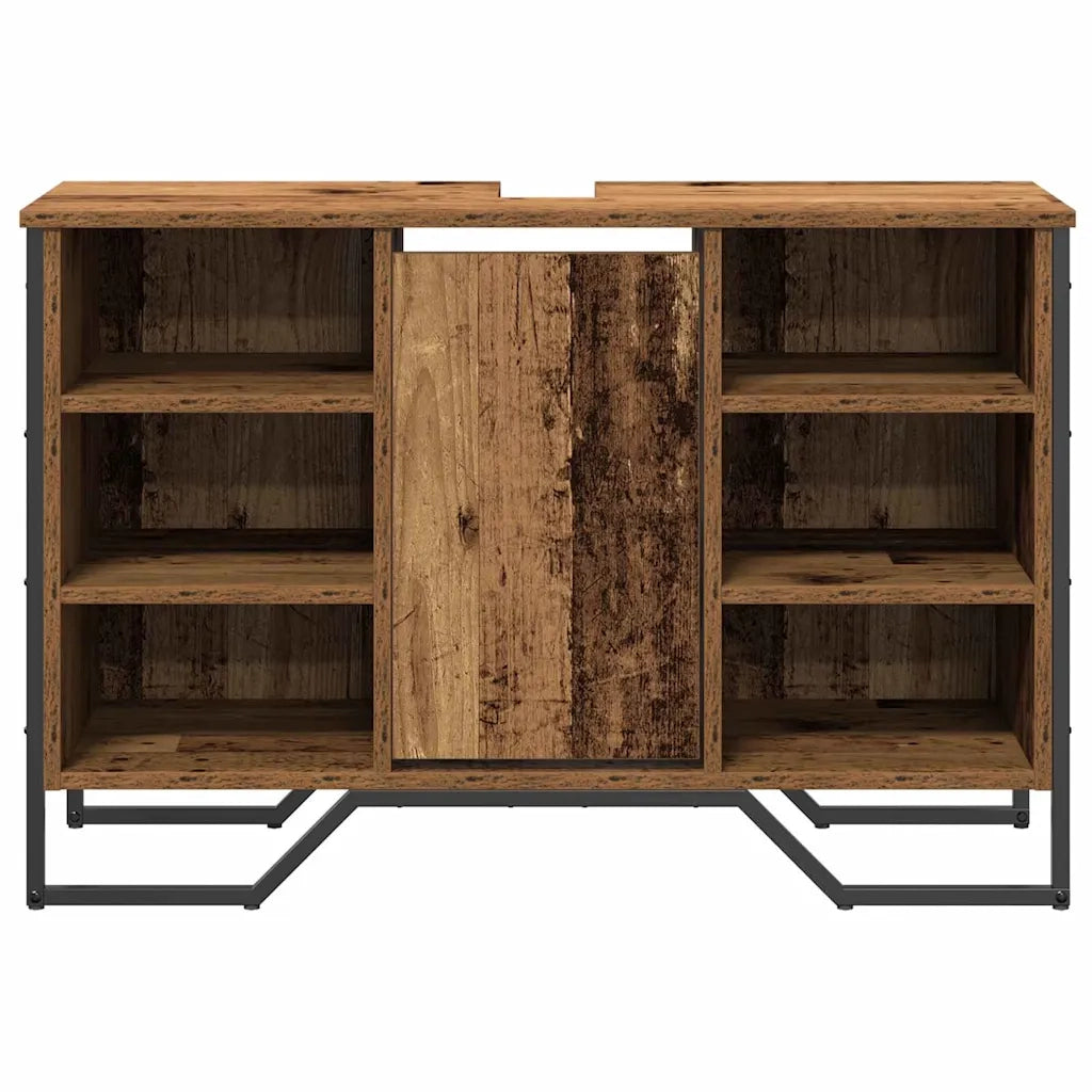 Mobile Lavabo | Armadio per Lavabo da Bagno Legno vecchio 91 x 35 x 60 cm