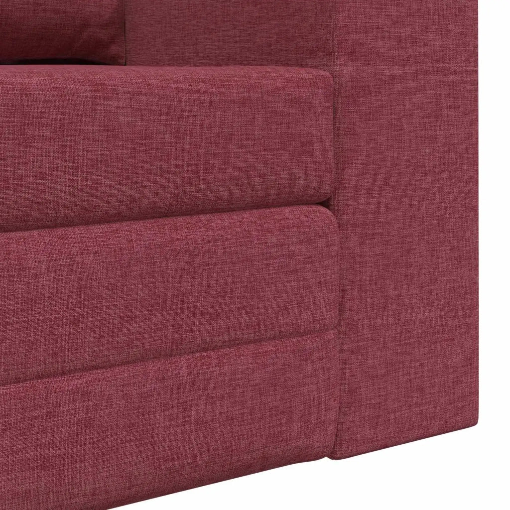 Divano letto | Sof¨¤ letto | Letto singolo 60cm Rosso Vino Tessuto