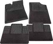 Set di tappeti auto tutti i climi - 4 pezzi neri TPE gomma