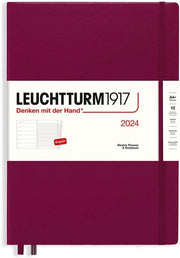 Agenda e Quaderno di Note 2024 - A4+ - Rosso Porto
