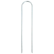 Picchetti da Terra a Forma di U 25 pz 20x3,5 cm Acciaio Zincato CFW3418466
