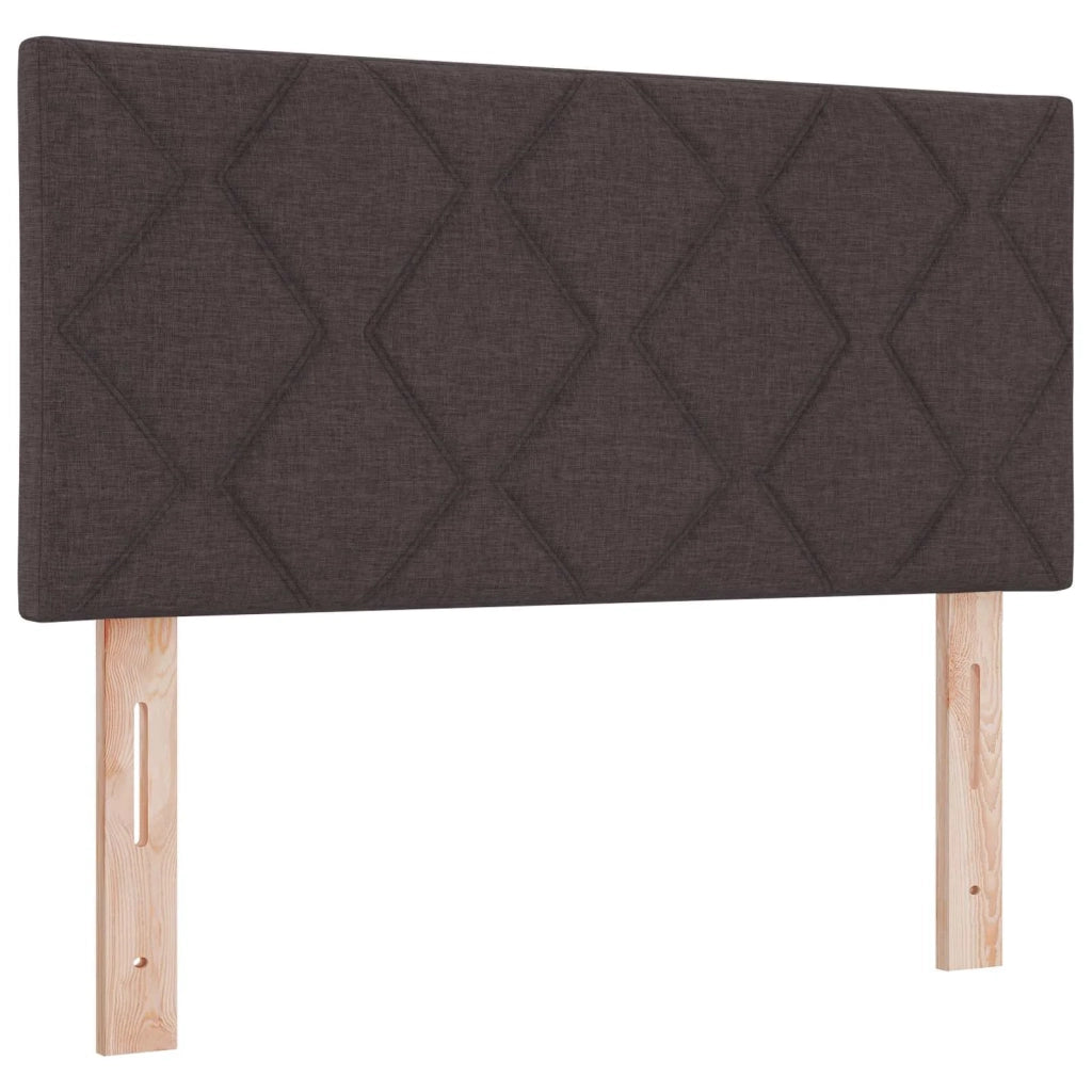 Letto box spring con materasso Marrone Scuro 90 x 190 cm 3452320