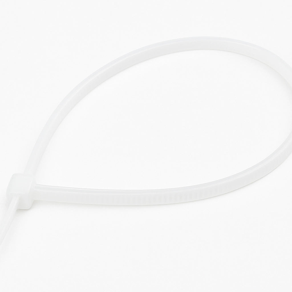 FASCETTA A STRAPPO PER CABLAGGIO mm 2,5 x 140 pz 100 - bianco  - MADE IN ITALY