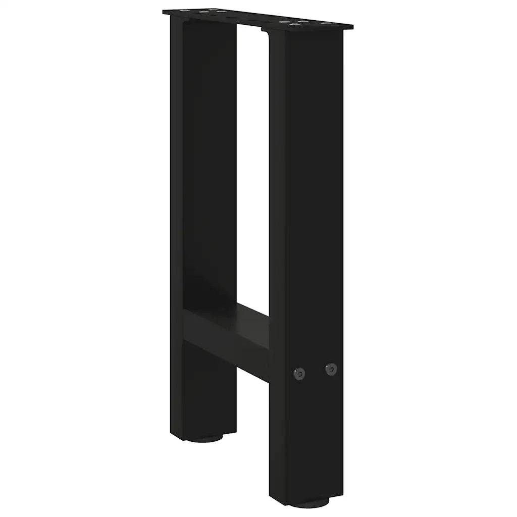 Gambe per Tavolino da Caffè Nere 2 pz 38x(42-43) cm Acciaio 4013276