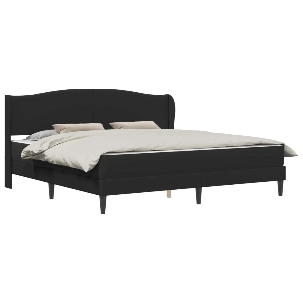 Struttura del letto con testiera Nero 180 x 200 cm Similpelle 3415272