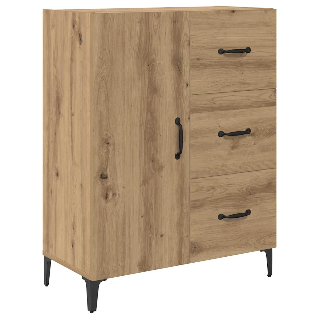 Credenza-Buffet-Armadio da cucina Rovere artigianale 69,5 x 34 x 90 cm Legno multistrato 627486