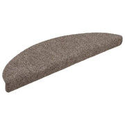 Tappetini per scale autoadesivi 20 pz | Gradini per Scale 56x17x3 cm beige semicircolari