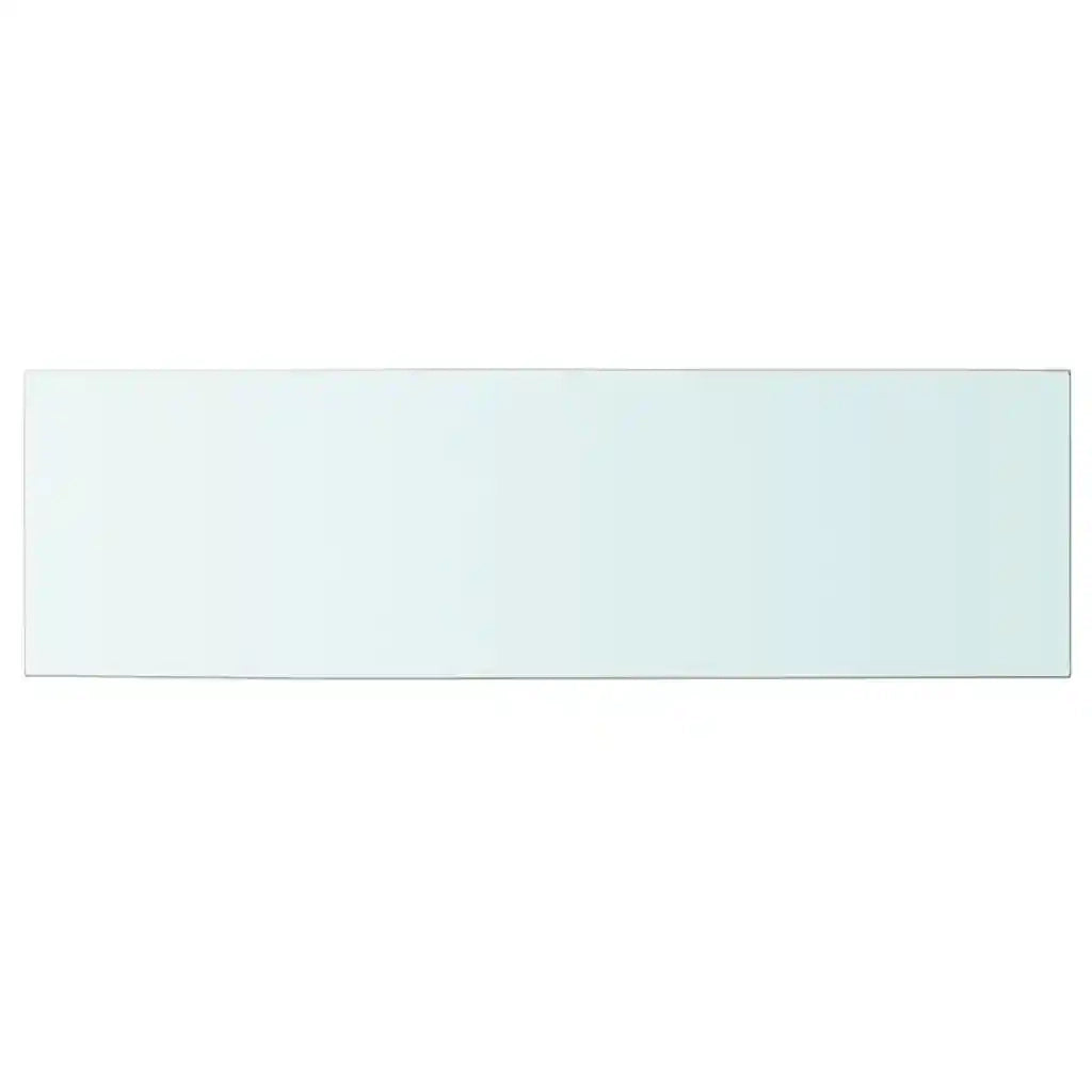 Mensola in Vetro Trasparente 100x30 cm 243846