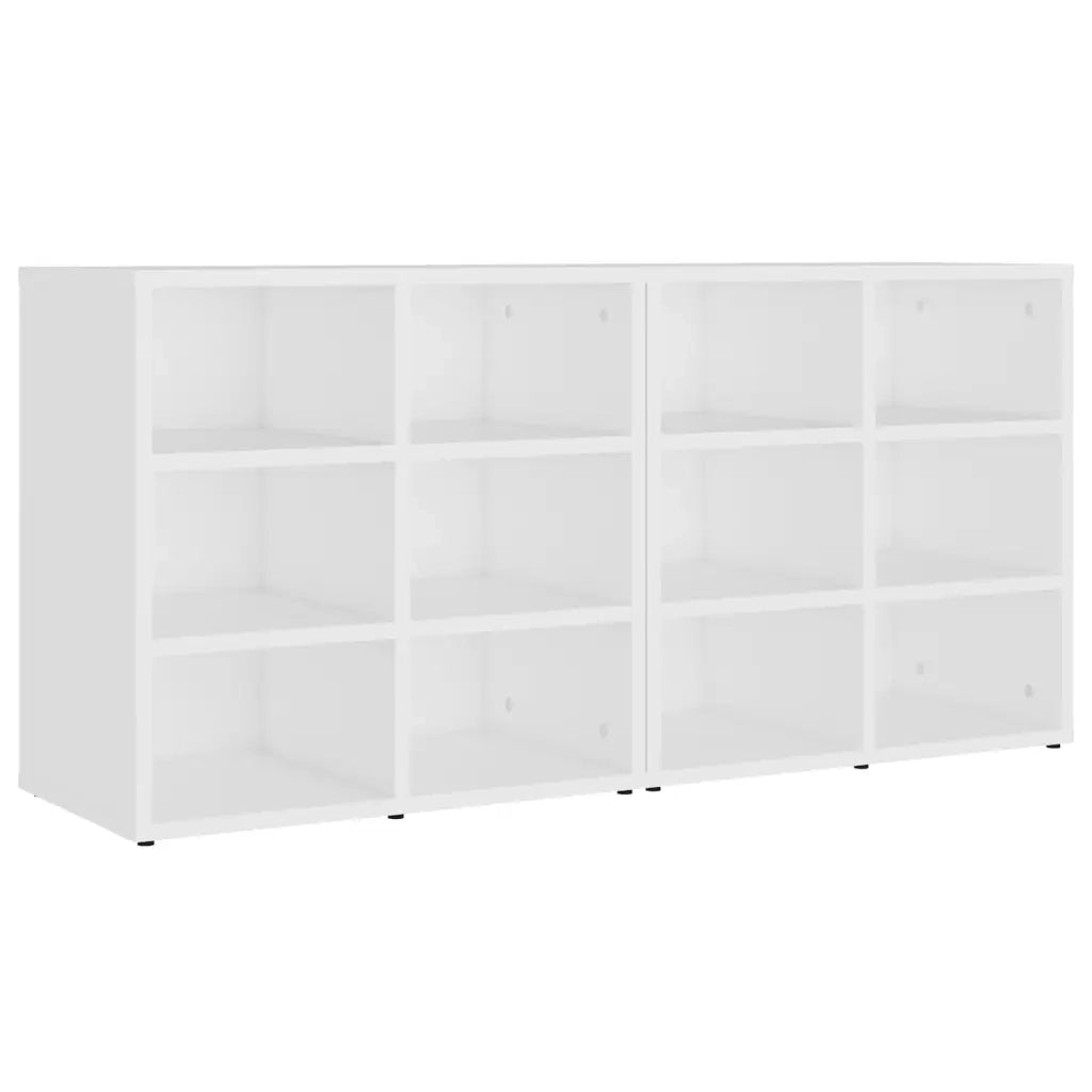 Scarpiere 2 pz-Set di 2 Scaffale per scarpe Bianche 52,5x30x50 cm