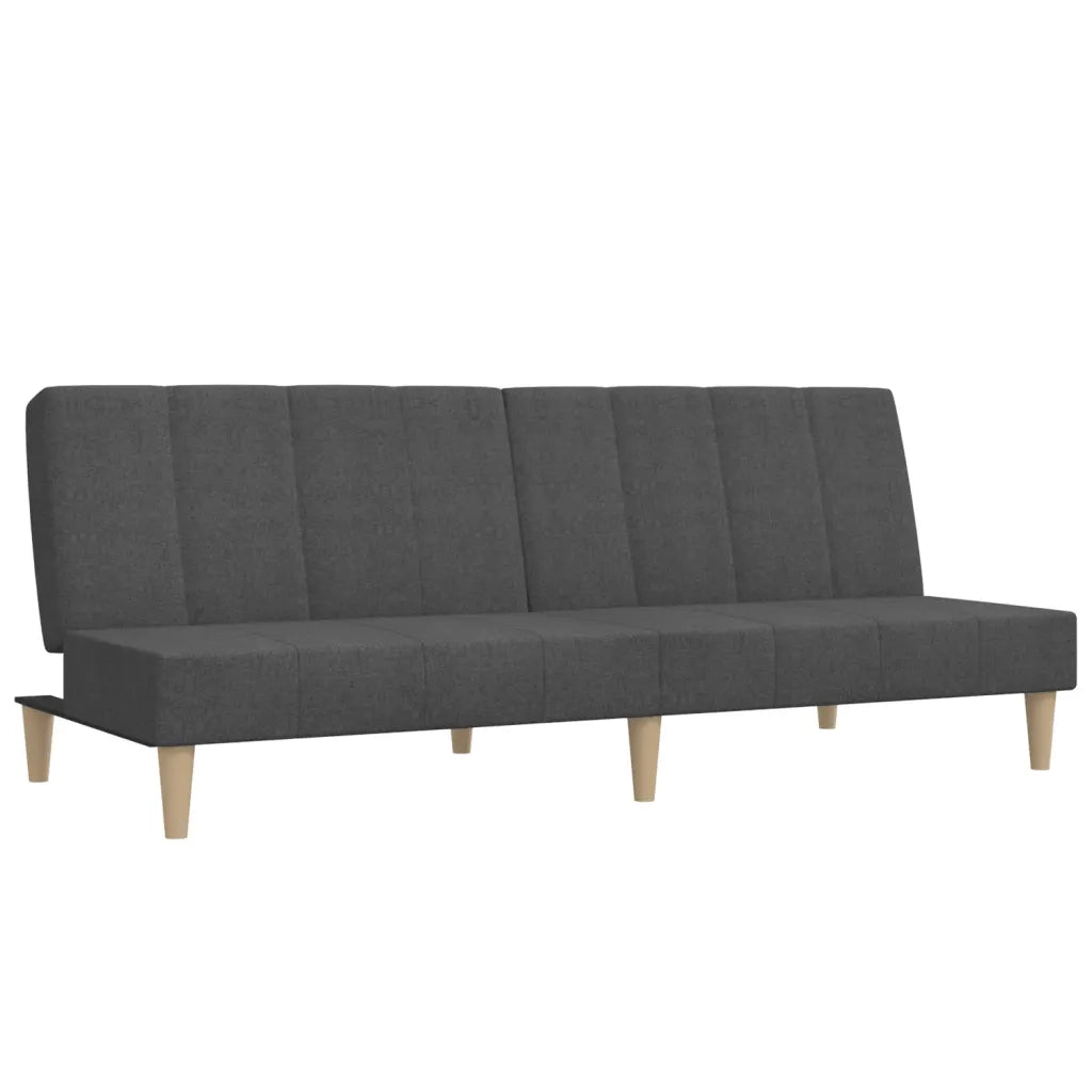 Divano letto | Sof¨¤ letto | Letto singolo a 2 Posti Grigio Scuro in Tessuto