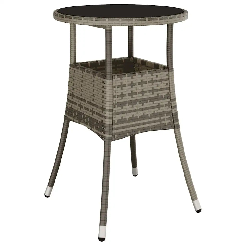 Set da Pranzo per Giardino 5 pcs Grigio polyrattan 3334946