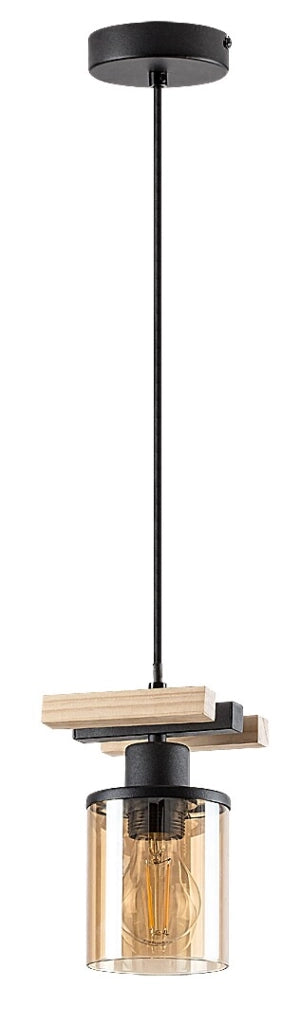Lampada a sospensione Rabalux Niylah nera E27 120cm