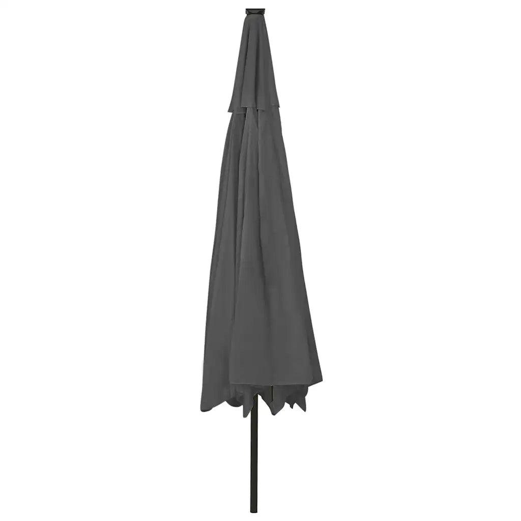 Ombrellone da Giardino-Ombrello da Balcone con Luci LED 400 cm Antracite