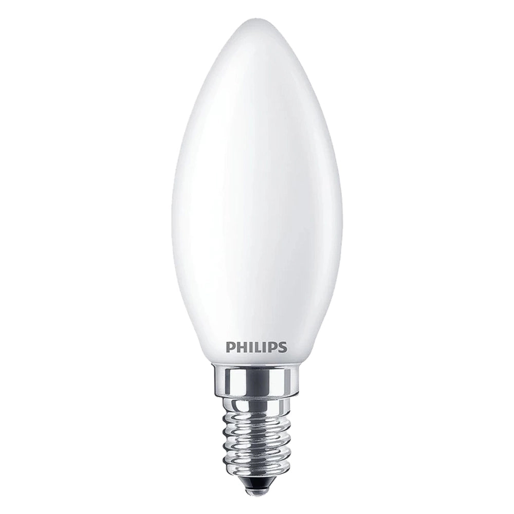 LAMPADA A LED 'OLIVA' CALDA 2700K 6,5 W=60W E14 - 806 lm- 4 pezzi  - PHILIPS