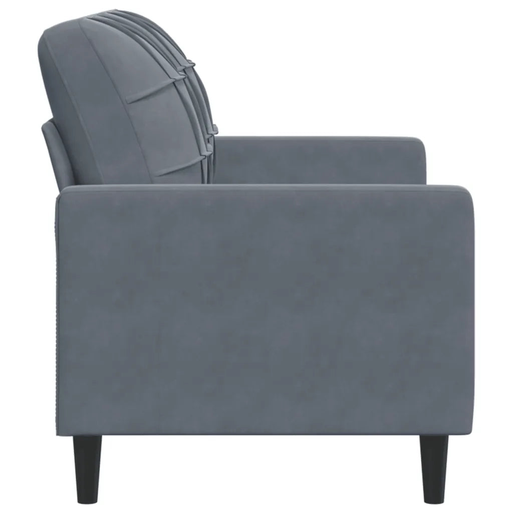 Divano a 2 Posti-Sofa 2 Posti grigio scuro 120 cm in Velluto 981595