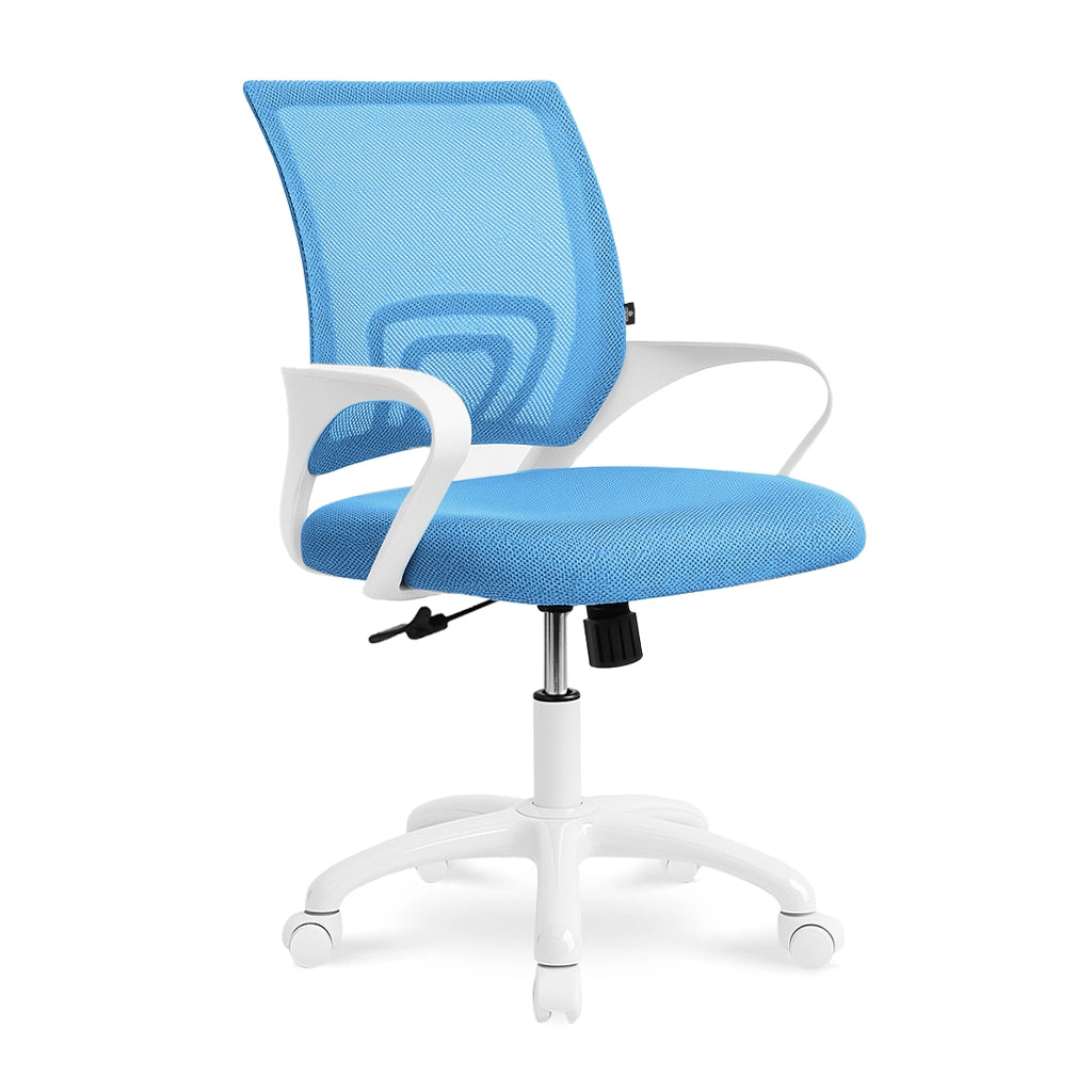 Sedia da ufficio ergonomica girevole azzurra- Happy - SU18HAPB