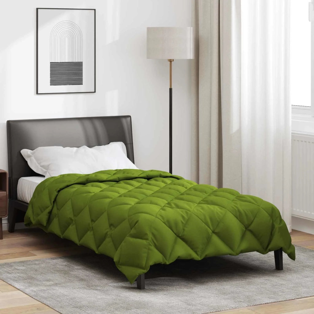 Duvet Invernale Verde 155 x 220 cm Microfibra 42025675