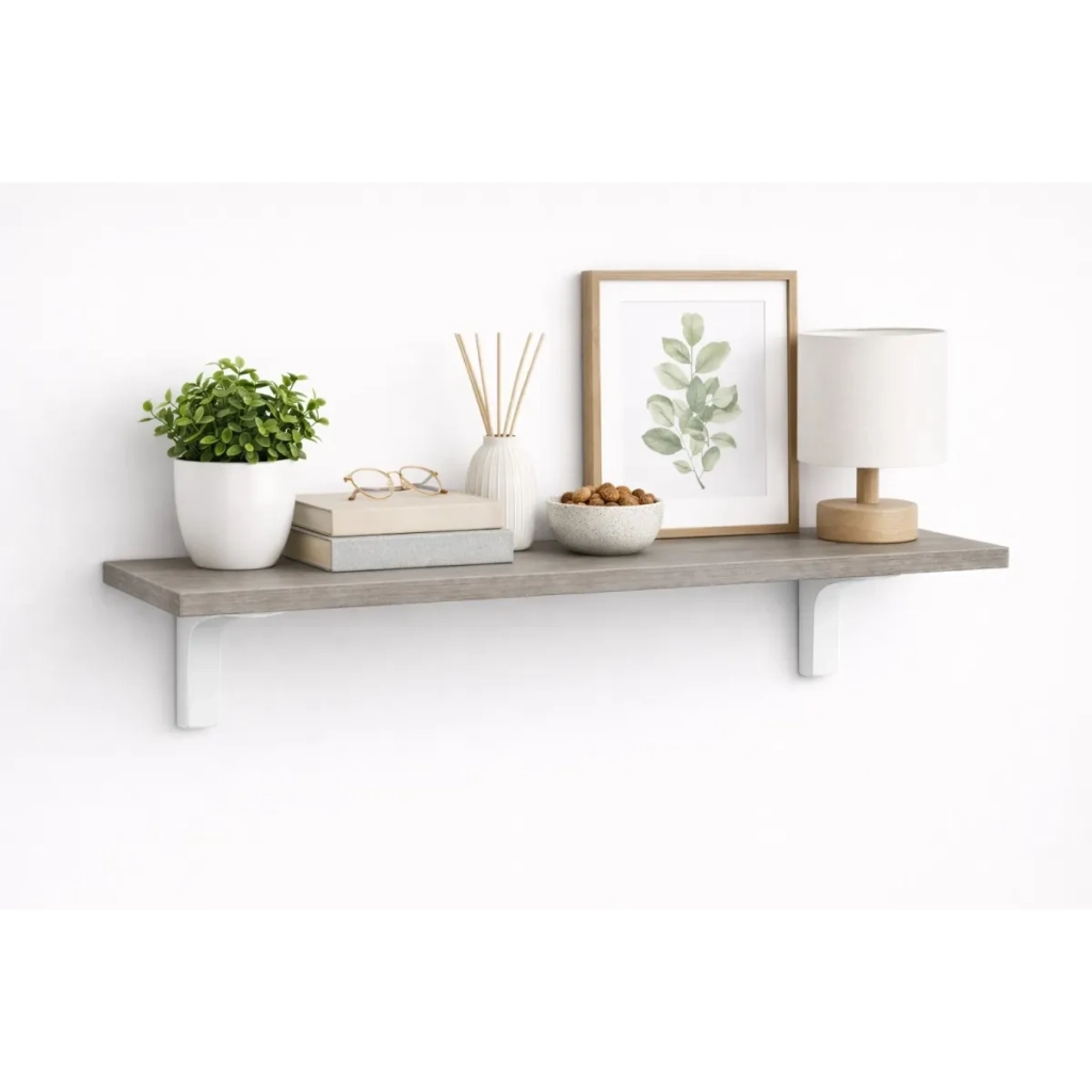 Mensola da Muro da appoggio in Legno nobilitato spessore 1,8 cm in colore Olmo 100x20 cm