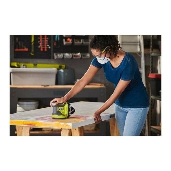 RYOBI RROS18-0 Levigatrice Rotorbitale a Batteria 18V ONE+ Diametro Disco 125 mm Velocita' 20000 oscillazioni-min Senza Batteria e Caricatore colore Nero