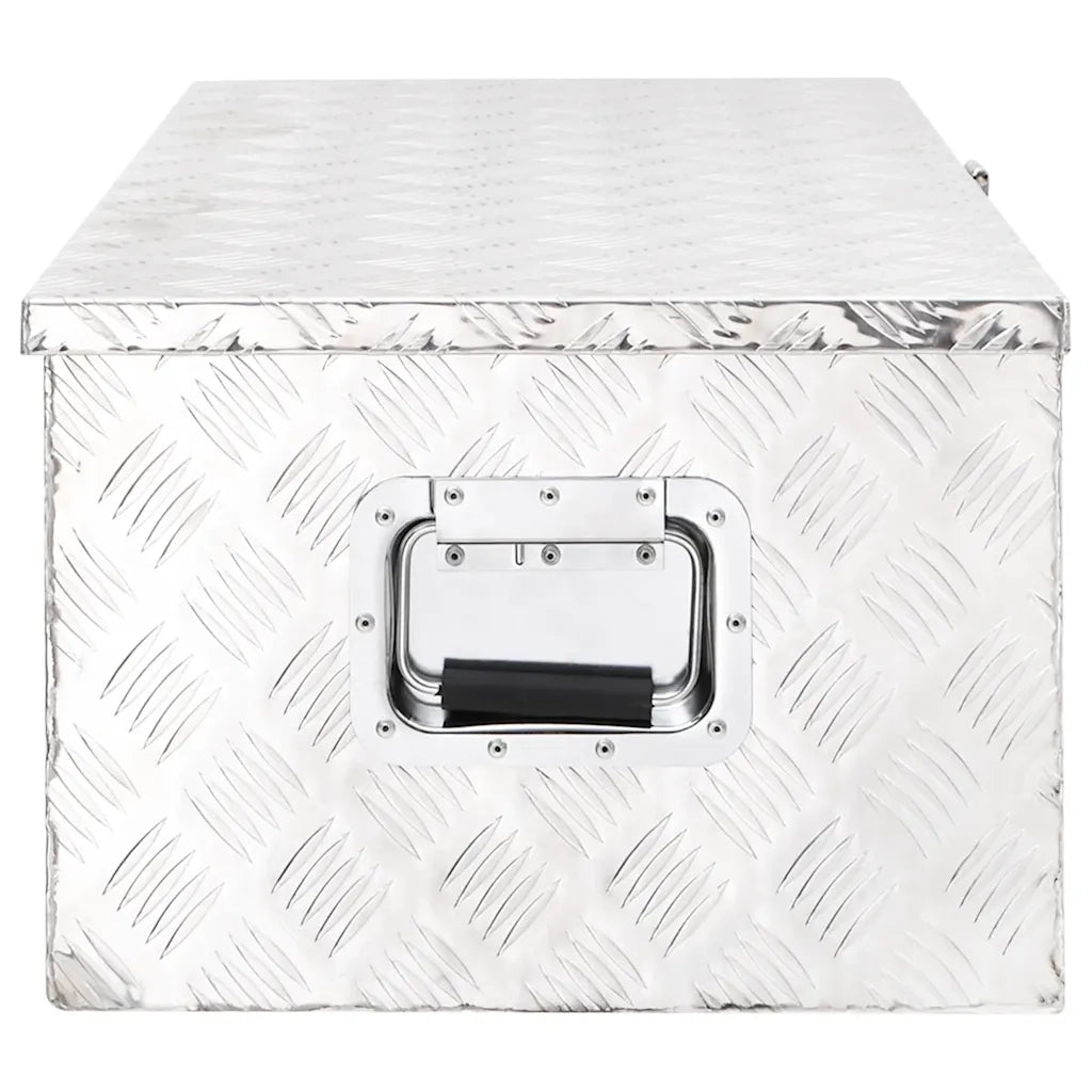 Contenitore Portaoggetti Argento 90x47x33,5 cm in Alluminio cod mxl 9190