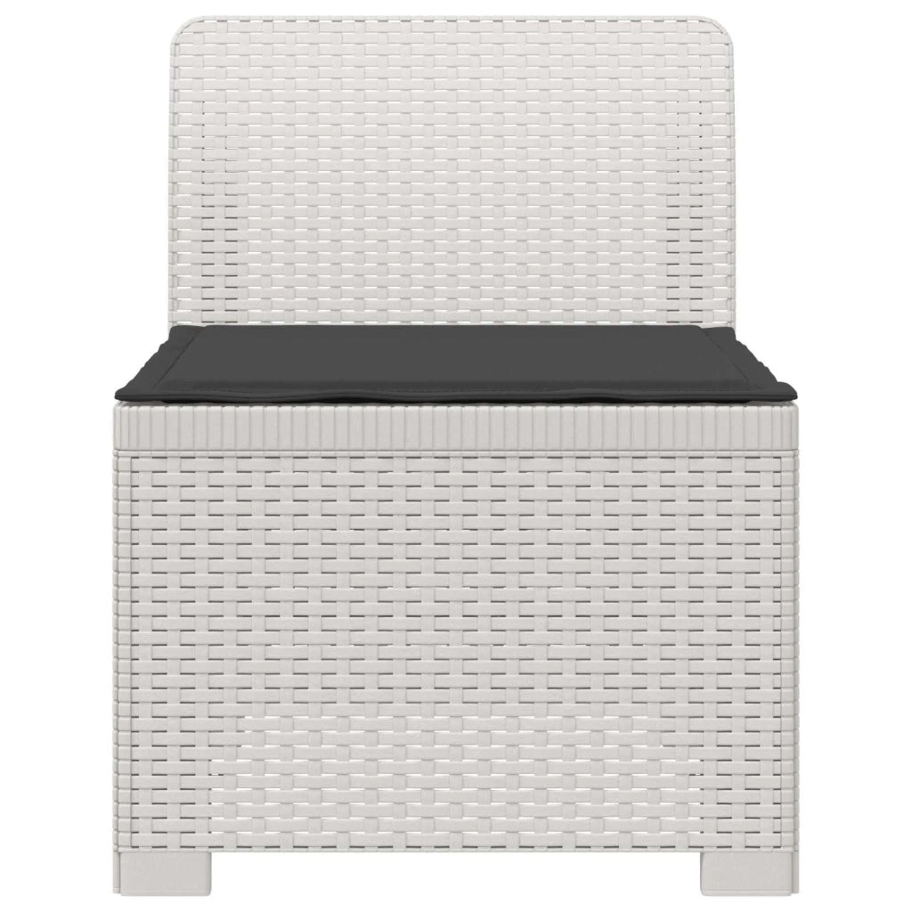 Divano da Giardino a 1 Posto con Cuscino Aspetto Rattan PP 8011789