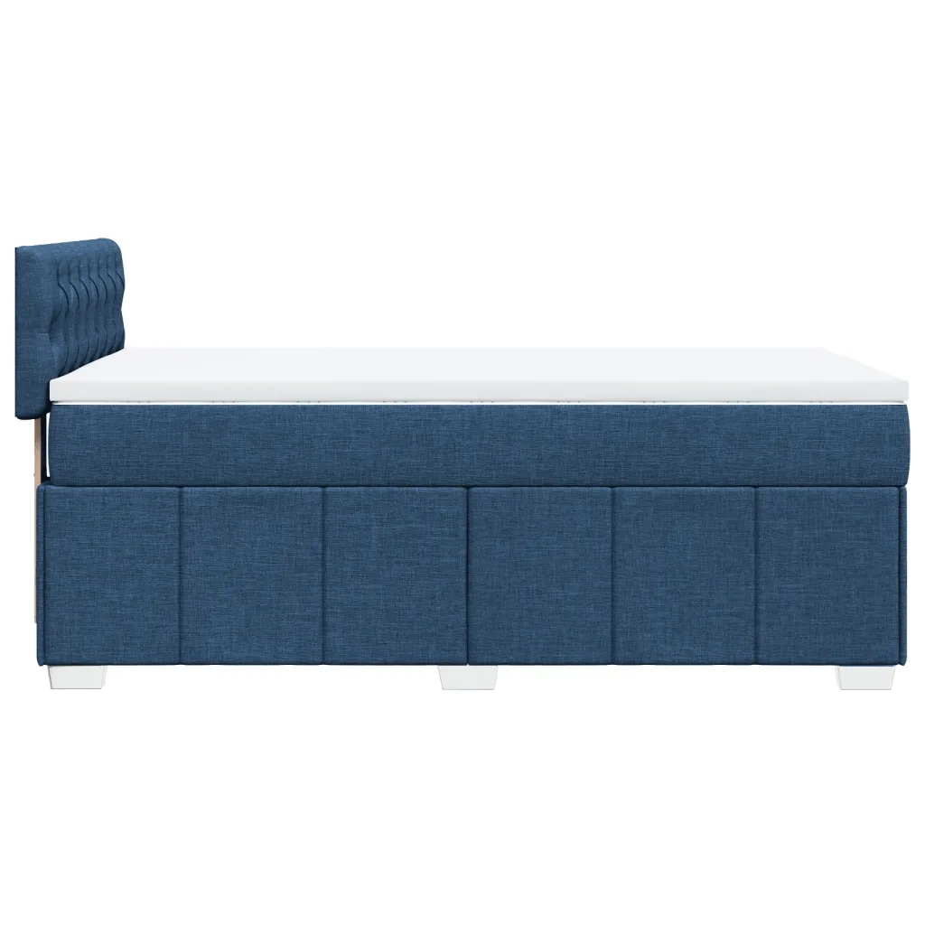 Giroletto a Molle con Materasso Blu 100x200 cm in Tessuto 3286992