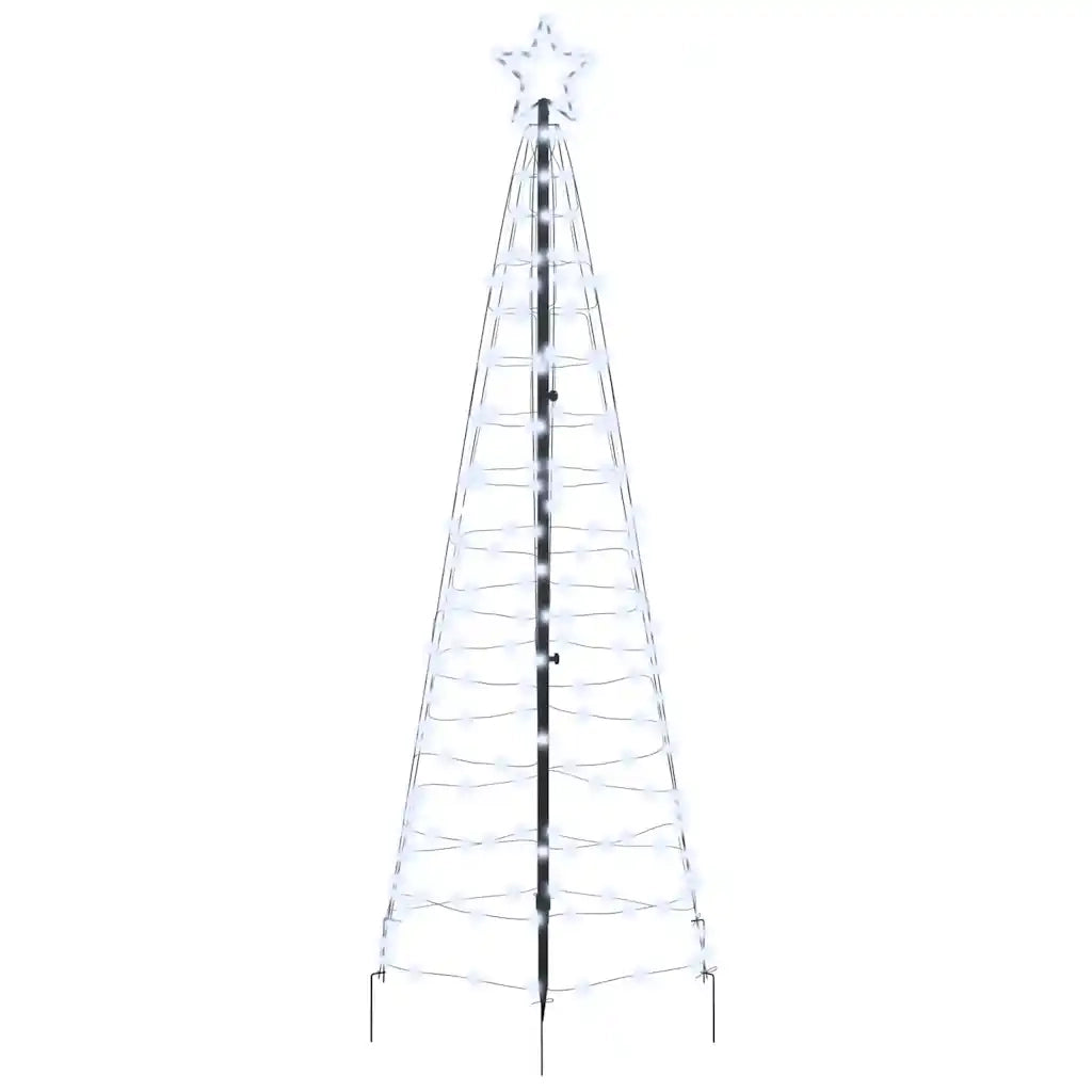 Albero di Natale LED con picchetti per il terreno 250 cm Ferro 42018750