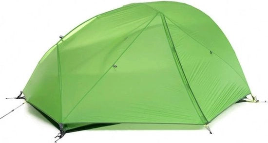 Tenda - Tunneltenda - 1 cabina - 2 Posti letto - 2 Persone - Leggera - Portatile - 4 Stagioni - Nylon - Verde